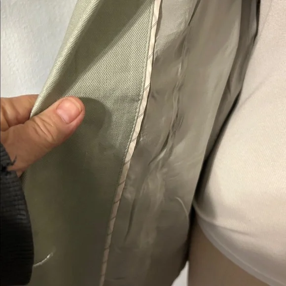 NWT Maeve Anthropologie Light Ceylon Green Linen classic Blazer - Picture 5 of 10